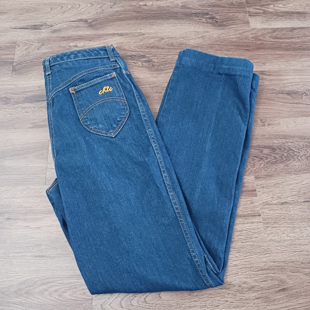 Chic H.I.S. Jeans Womens 26 x 33‎ Blue Denim Streetwear High Waist Straight Leg